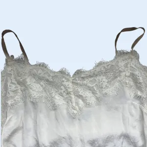 Wishlist Silky satin lace trim neckline y2k cami thumbnail 4