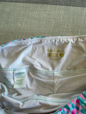 Lilly Pulitzer Luxletic Adlai Skort Multi Hottie Dottie Size Large Tennis Golf thumbnail 5