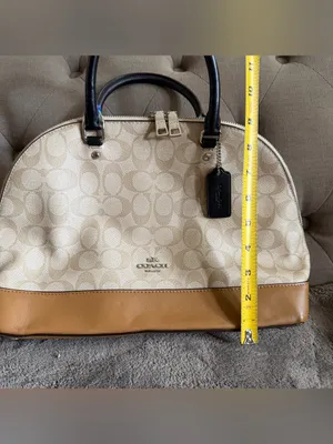 Coach Logo Color Large Sierra Satchel Handbag NO STRAP INCLUDED thumbnail 4