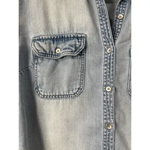 Mango Faded Denim Shirt 90s Model Off Duty XXS thumbnail 4