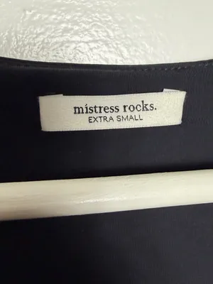 Mistress Rocks Black Draped Mini Dress thumbnail 9