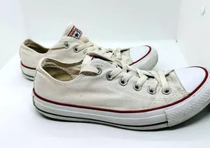 Converse Chuck Taylor All Star Blue Red Low Top Lace Up Shoes Size 8 thumbnail 6