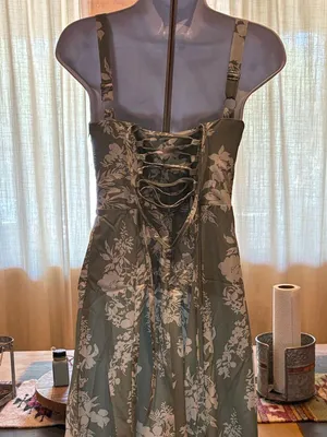 NWOT Floral Green Midi Dress thumbnail 6