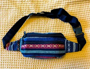 Woven Fanny pack Blue thumbnail 1