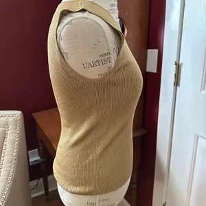 Ralph Lauren Gold Cardigan Sweater Timeless Knit Design thumbnail 3