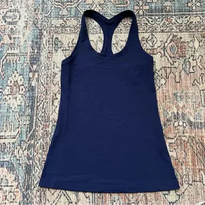 Lululemon Cool Racerback Tank Top Hero Blue Navy Size 6 thumbnail 9