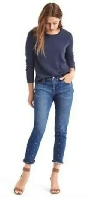 ✨Gap Stars & Studs Best Girlfriend Jeans thumbnail 1