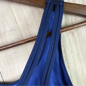 Aerie Navy Crisscross Sports Bra thumbnail 6