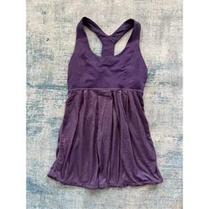 Lululemon Heathered Concord Grape Purple Power Dance Athletic Tank Top Size 4 thumbnail 5