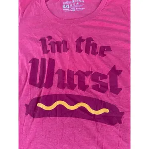 Cleveland Clothing Co Women's Red‎ "I'm the Wurst" Short Sleeve Tee Size 2XL thumbnail 2