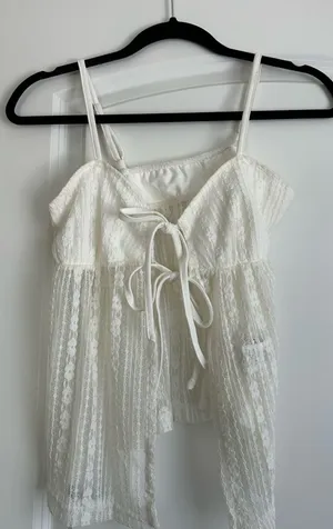 White Lace Beach Set Size M thumbnail 1