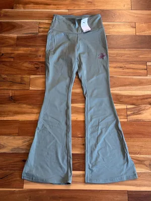 PUMA Essentials Script Flare Mint Green Leggings thumbnail 2