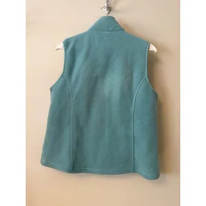 L.L. Bean Flull Zip Fleece Vest In Teal Blue Full-Zip Womens Medium Vintage thumbnail 2