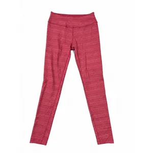Beyond Yoga Spacedye Leggings Women M Red Heather Mid Rise 28" Made USA thumbnail 4