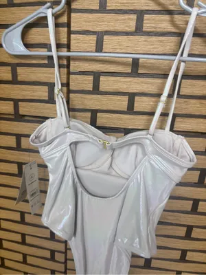 No boundaries metallic Cheeky high leg underwire one piece swimsuit size XS thumbnail 4