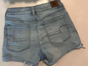 American Eagle Outfitters Light Blue Super Stretch Denim Cutoff Shorts thumbnail 6