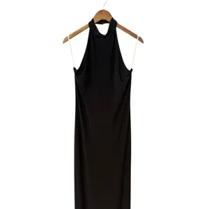 Lulus Flawless Expression Black Mock Neck Halter Maxi Dress size XL NWT thumbnail 6