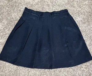 Izod Dark Navy Pleated Skater Mini Skirt / AA6 thumbnail 1