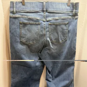 SPANX Jeans Womens 1X Tall Vintage Indigo High Rise Pull On Flare Leg thumbnail 5