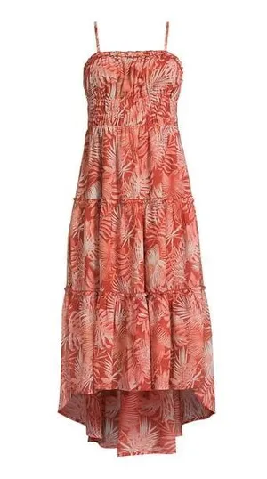 No Boundaries Ruffle High Low Dress, Wlomen's and Women's Plus size XXXL thumbnail 1