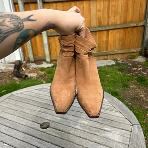 Vince Camuto‎ Nerlinji Brown Suede Bootie 5.5 thumbnail 8
