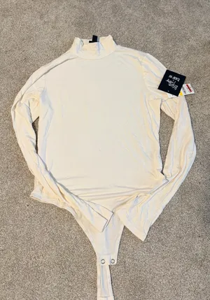 Turtleneck Bodysuit White Size M thumbnail 1