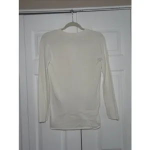 Lilly Pulitzer Ribbed V-Neck Cardigan Womens Size XS‎ White Gold Button Cotton thumbnail 5
