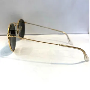 VTG 90s Ray-Ban B&L Gold Round Metal Preppy Sunglasses Fall Unisex 50mm thumbnail 7