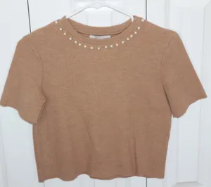 Zara Pearl Top thumbnail 1