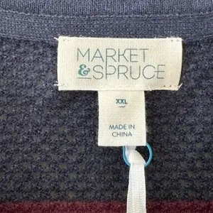 Market & Spruce Rowan Textured Trendy Cotton Blend Crew Neckline SZ XXL #1889 thumbnail 6