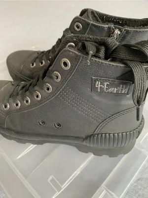 Blowfish Malibu 4Earth Black Lug Sole Combat Boots Fits US 8 Monochromatic thumbnail 4
