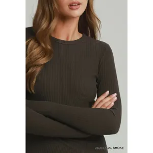 Umgee Brushed Rib Long Sleeve Top - Medium‎ thumbnail 3