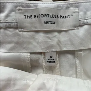 Aritzia‎ The Effortless Pant Cropped CruiseLinen 12 workwear minimalist holiday thumbnail 5