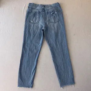 We The Free Free People Distressed High Rise Button Fly Jeans Light Wash Size 28 thumbnail 7