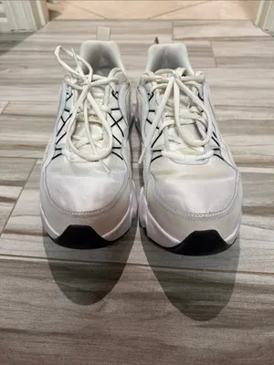 Nike White and Cream Chunky Sneakers RYZ Size 11.5 thumbnail 4