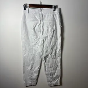 SPANX White Chino Pants with Zipper Detail, Size M thumbnail 8
