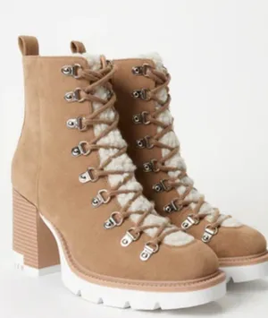 Girls Night Vibes: JustFab Sherpa Lined Booties thumbnail 1