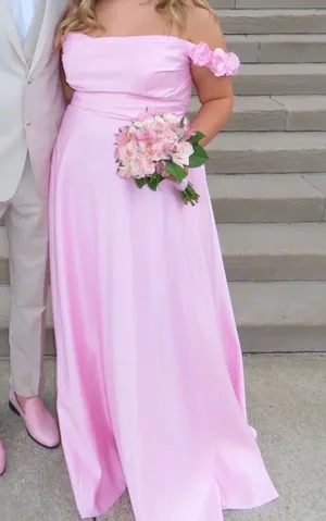 Pink Prom Dress Size 16 thumbnail 1