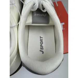 New J Sport Cecily Women’s Sneaker Suede White/Grey Low Top Shoes Size 6.5 US thumbnail 6