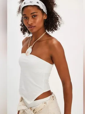 NWT Free People One More Time Tube in Ivory Size XS thumbnail 4