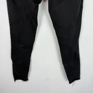 Abercrombie & Fitch High Rise Super Skinny Ankle Jeans Button Fly Black Size 28 thumbnail 8