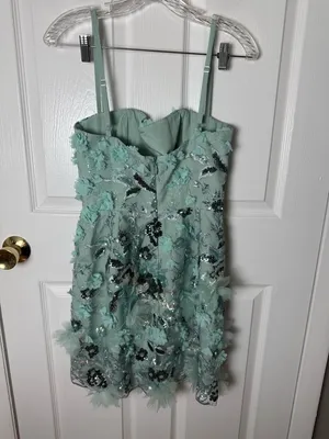 Helsi Hilma Sequin Floral Appliqué Cocktail Minidress S thumbnail 4