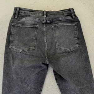 FRAME‎ Le One Skinny Jeans Hughes Washed Black High Rise Stretch LOSKC631 Size 2 thumbnail 8