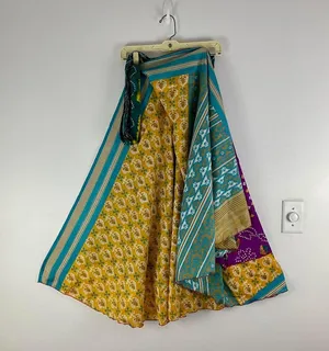Reversible Maxi Wrap Skirt BINS819 thumbnail 2