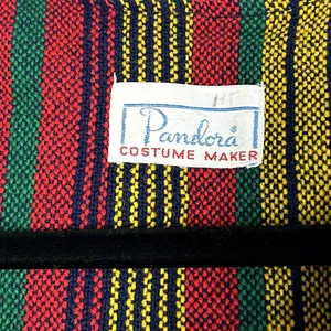 VTG 70s Pandora Costume Maker Striped Knit Long Sleeve Top Disco Retro Medium thumbnail 3