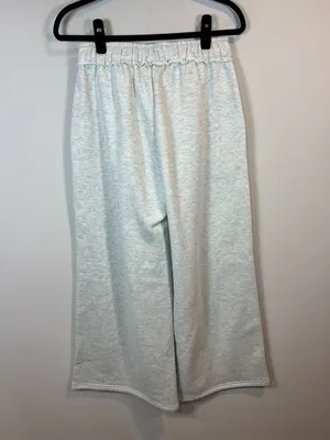 Edikted Kori Oversized Wide-Leg Sweatpants Gray Melange Pocket Fleece NEW Medium thumbnail 10