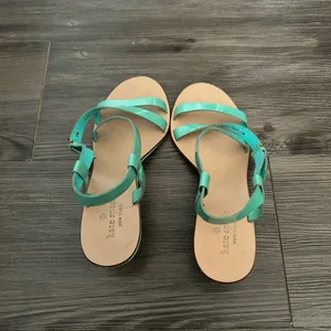 kate spade turquoise patent leather strappy sandals thumbnail 3