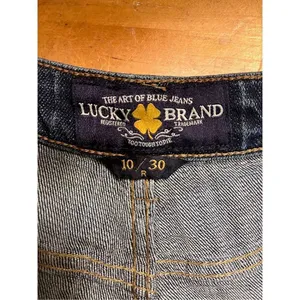Lucky Brand Jeans Sz 10/30 Sweet Boot Cut Denim Blue Jeans Stretch Dark Wash (19 thumbnail 7