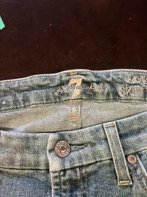 7 For All Mankind Jeans Womens 30 Medium Wash Blue Ankle Skinny Stretch Denim thumbnail 7