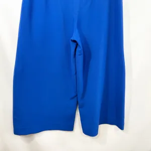 Artelier Nicole Miller Sz 6 Gaucho Pants Royal Blue Wide Culottes High Rise 1518 thumbnail 7